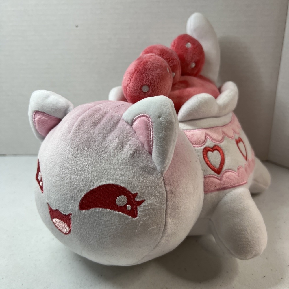 Cake Cat 11" Aphmau MeeMeows Mystery Classic Plush Kitty Valentine Hearts No Bow